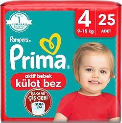 Prima 4 Numara Maxi 25'li Külot Bez