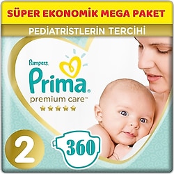 Prima Premium Care 2 Numara Mini 60'lı 6 Adet Bebek Bezi