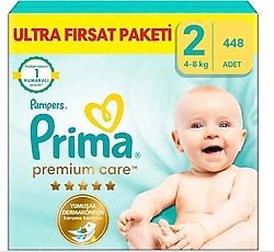 Prima Premium Care 2 Numara Mini 448'li Bebek Bezi
