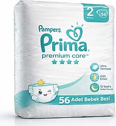 Prima Premium Care 2 Numara Mini 56'lı Bebek Bezi