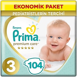 Prima Premium Care 3 Numara Midi 52'li 2 Adet Bebek Bezi