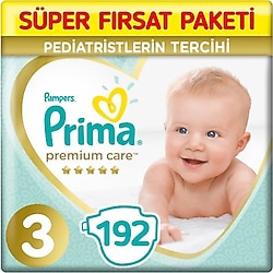 Prima Premium Care 3 Numara Midi 96'lı 2 Adet Bebek Bezi
