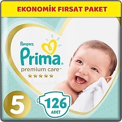 Prima Premium Care 5 Numara Junior 126'lı Bebek Bezi