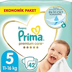 Prima Premium Care 5 Numara Junior 42'li Bebek Bezi