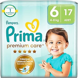 Prima Premium Care 6 Numara Extra Large 17'li Bebek Bezi