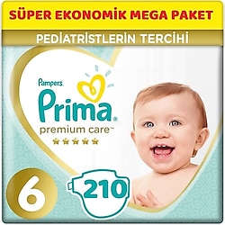 Prima Premium Care 6 Numara Extra Large 35'li 6 Adet Bebek Bezi