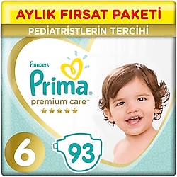 Prima Premium Care 6 Numara Extra Large 93'lü Bebek Bezi