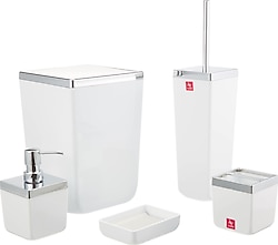 Primanova Toskana 5 Parça Beyaz Banyo Seti