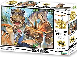 Prime 3D Dinozor Selfie 100 Parça Puzzle 10602