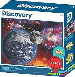 Prime 3D Discovery Dünya ve Ay 150 Parça Puzzle 10884