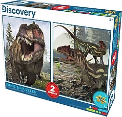 Prime 3D Discovery T-Rex ve Allosaurus 200 Parça İkili Puzzle 10248