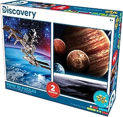 Prime 3D Discovery Uydular ve Gezegenler 200 Parça İkili Puzzle 10249