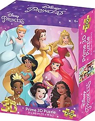 Prime 3D Disney Prensesler 200 Parça Puzzle 33356