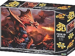 Prime 3D Fire Dragon 500 Parça Puzzle 10090