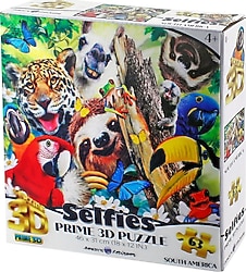 Prime 3D Güney Amerika Hayvanları Selfie 63 Parça Puzzle 21069