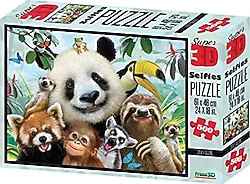 Prime 3D Hayvanat Bahçesi Selfie 500 Parça Puzzle 10063