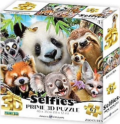 Prime 3D Hayvanat Bahçesi Şirinleri Selfie 63 Parça Puzzle 21064
