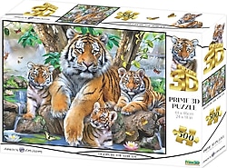 Prime 3D Kaplanlar 500 Parça Puzzle 10457
