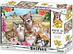 Prime 3D Kediler Selfie 48 Parça Puzzle 10553
