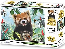 Prime 3D Kırmızı Panda 63 Parça Puzzle 10534