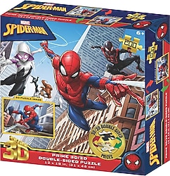 Prime 3D Marvel Spider-Man Çift Taraflı 200 Parça Puzzle 37534