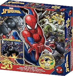 Prime 3D Marvel Spider-Man Çift Taraflı 500 Parça Puzzle 37555