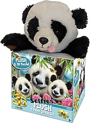 Prime 3D Panda Peluş ve Selfie 48 Parça Puzzle 15800