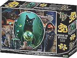 Prime 3D Sihirli Kediler 500 Parça Puzzle 10411