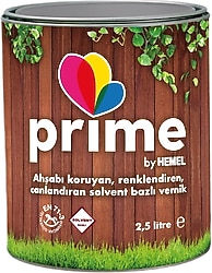 Hemel Prime 0,75 lt Solvent Bazlı Ahşap Vernik