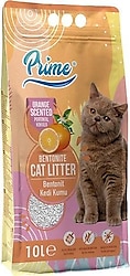 Prime Portakal Kokulu 10 lt Kalın Taneli Bentonit Kedi Kumu