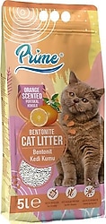 Prime Portakal Kokulu 5 lt Kalın Taneli Bentonit Kedi Kumu