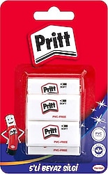 Pritt 5'li Beyaz Silgi