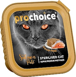 Prochoice Tahılsız Sterilised Somonlu 100 gr Ezme Konserve Kedi Maması