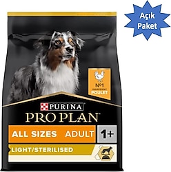 Pro Plan Light Sterilised All Sizes Tavuklu 1.5 kg Yetişkin Köpek Maması - Açık Paket
