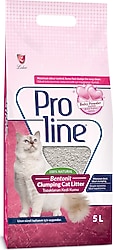 Proline Bebek Pudrası Kokulu 5 lt 2'li Bentonit Kedi Kumu
