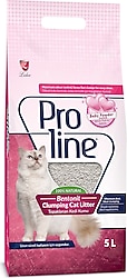 Proline Bebek Pudrası Kokulu 5 lt 4'lü Bentonit Kedi Kumu