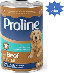 Proline Dana Etli 400 gr 6'lı Yetişkin Konserve Köpek Maması