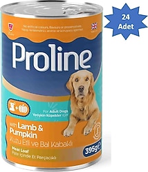 Proline Pate Kuzu Etli ve Balkabaklı 395 gr 24'lü Yetişkin Konserve Köpek Maması
