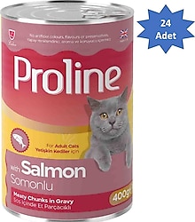 Proline Somonlu 400 gr 24'lü Yetişkin Konserve Kedi Maması