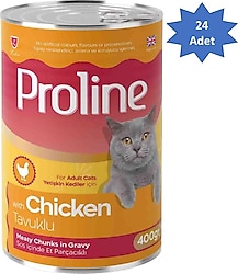 Proline Tavuklu 400 gr 24'lü Yetişkin Konserve Kedi Maması