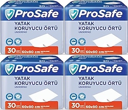 Prosafe 60x90 cm 30'lu 4 Adet Yatak Koruyucu Örtü