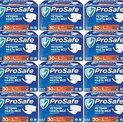 Prosafe Belbantlı Büyük Boy L 30'lu 12 Adet Hasta Bezi