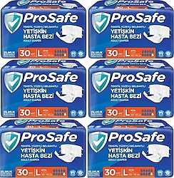 Prosafe Belbantlı Büyük Boy L 30'lu 6 Adet Hasta Bezi
