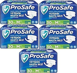 Prosafe Belbantlı Orta Boy M 30'lu 5 Adet Hasta Bezi