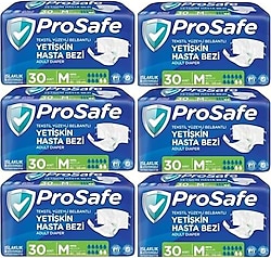 Prosafe Belbantlı Orta Boy M 30'lu 6 Adet Hasta Bezi