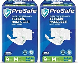 Prosafe Belbantlı Orta Boy M 9'lu 2 Adet Hasta Bezi