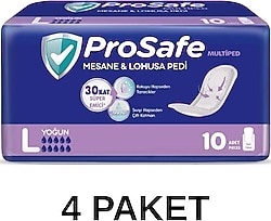 Prosafe Büyük Boy L 10'lu 4 Adet Lohusa Pedi