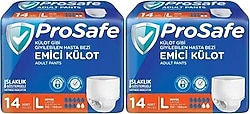 Prosafe Emici Külot Büyük Boy L 14'lü 2 Adet Hasta Bezi