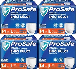 Prosafe Emici Külot Büyük Boy L 14'lü 4 Adet Hasta Bezi