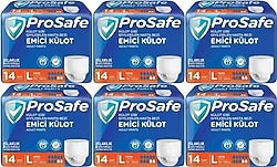 Prosafe Emici Külot Büyük Boy L 14'lü 6 Adet Hasta Bezi